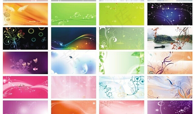 梦幻花纹底纹展板背景(CDR 展板...