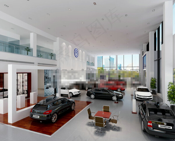 汽车商场大厅模型免费下载