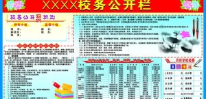 校务公开专栏图片