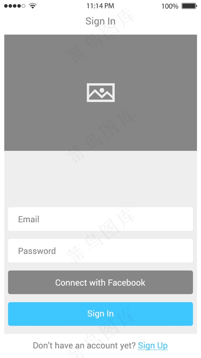 登陆界面设计板式psd模版下载
