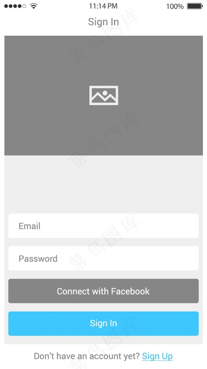 登陆界面设计板式psd模版下载