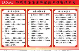 责任制度牌设计图片