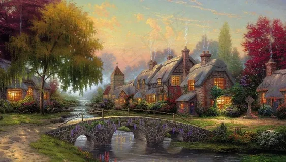 欧式油画风景图片 欧式油画风景图片