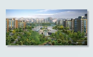 城市外景效果图图片