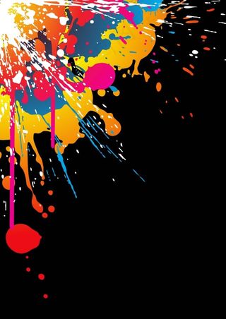 多彩喷墨背景