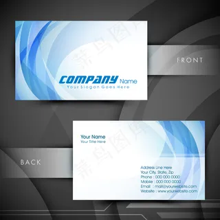 专业设计师的名片或名片设置EPS 10