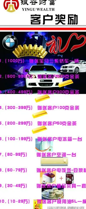 银谷财富客户奖励