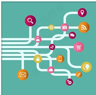 现代社交通讯图标图片