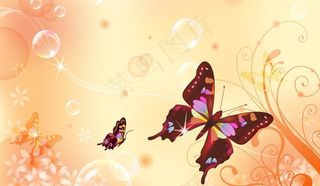 梦幻蝴蝶背景