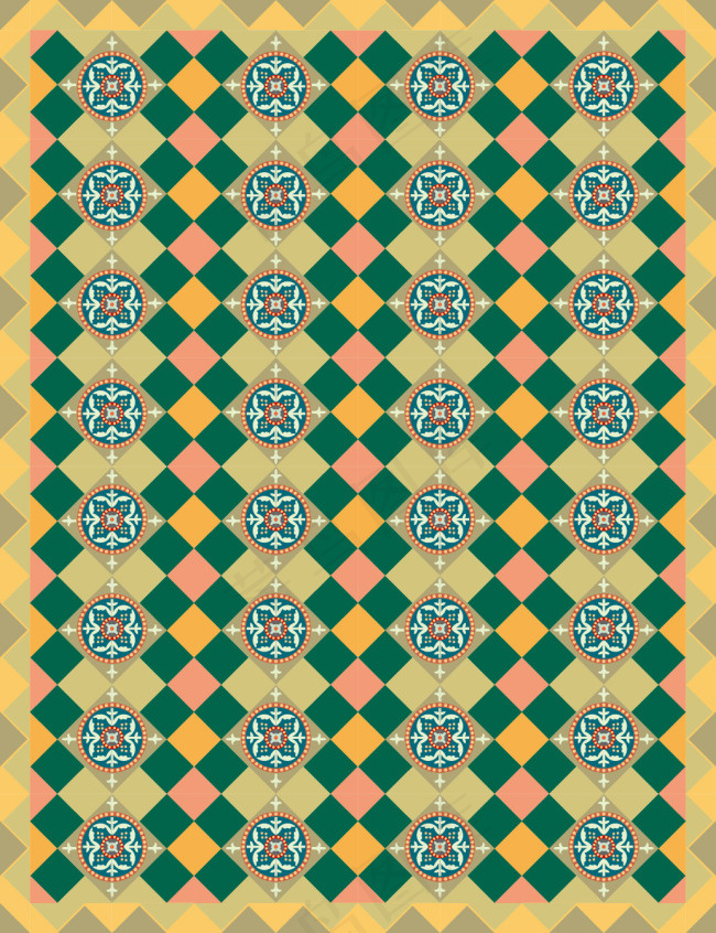 三彩菱形背景eps,ai矢量模版下载