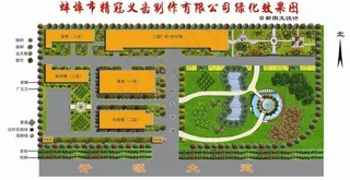 厂区绿化psd格式平面效果图