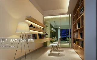 现代书房模型设计版式