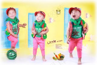 黄色宝宝相册设计