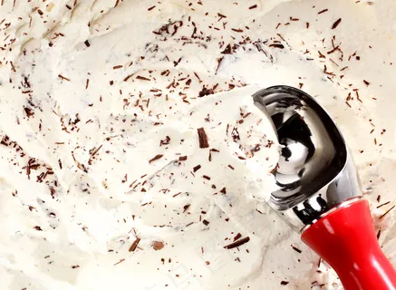 美味的巧克力冰激凌