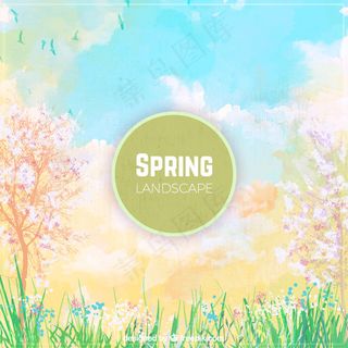 绿色背景矢量图