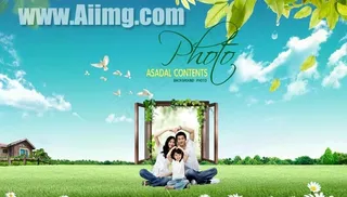 景色草原风景图片PSD素材