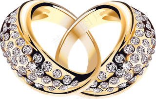 钻石珠宝首饰结婚戒指免扣png图片