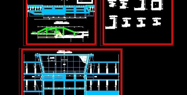 中型水库开敞式溢洪道图