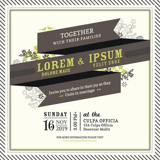 植物花纹装饰与边框背景