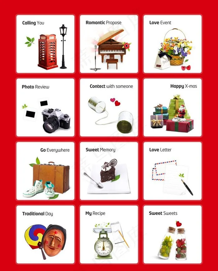 创意元素图片psd模版下载