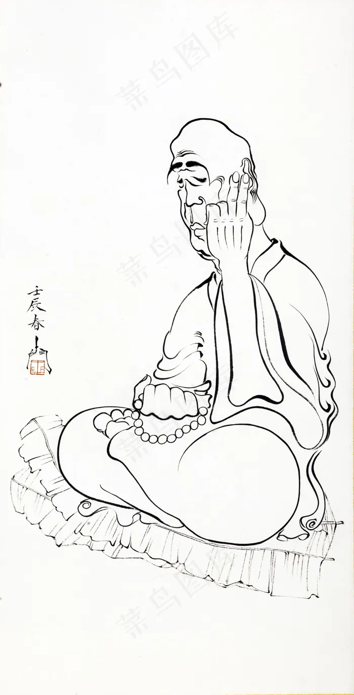 十八阿罗汉 芭蕉图片