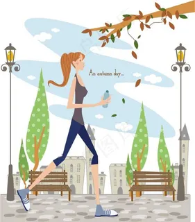 跑步的女孩 跑步的女孩