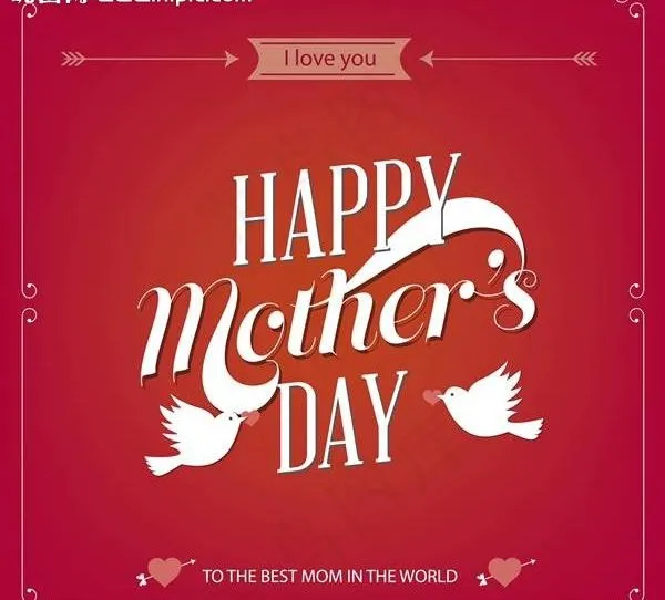 母亲节图片eps,ai矢量模版下载