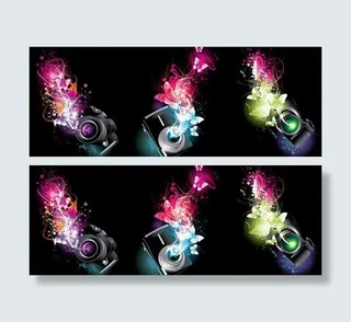 炫光相机矢量素材