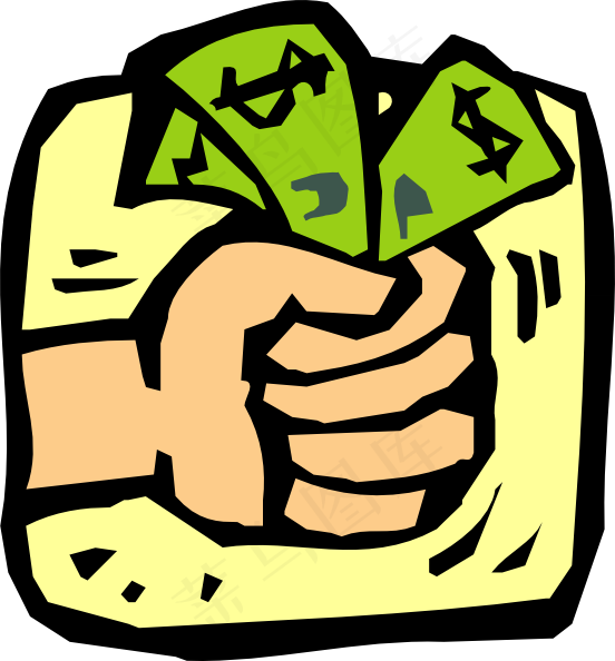 拳头的钱夹子艺术