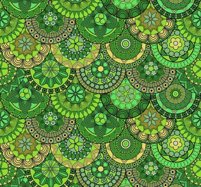 绿色欧式花纹 无缝古典花纹底纹图片eps,ai矢量模版下载