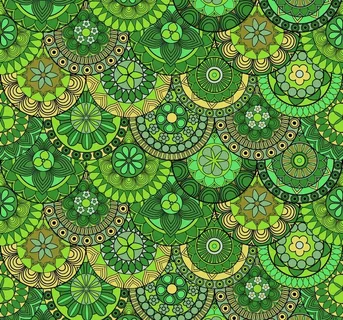 绿色欧式花纹 无缝古典花纹底纹图片