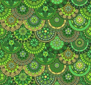 绿色欧式花纹 无缝古典花纹底纹图片