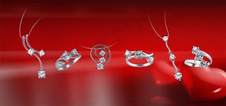 白金钻戒饰品PSD分层素材