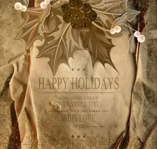 怀旧圣诞背景图片