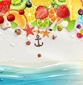 创造性的暑假背景矢量素材04