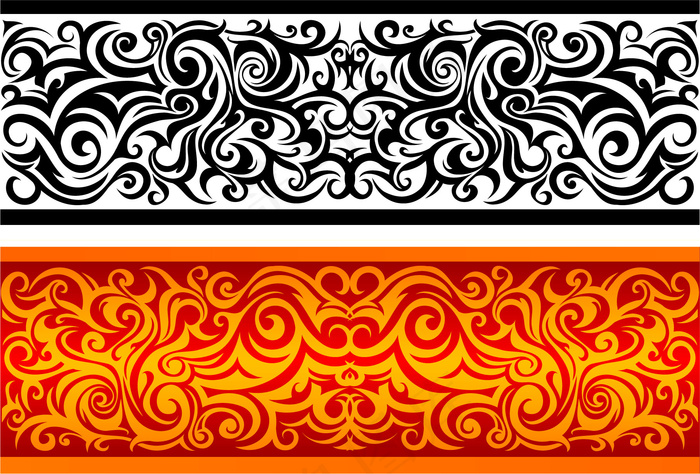 一款实用古典花纹矢量素材
