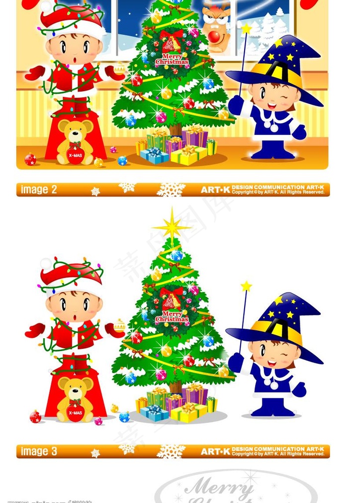 矢量圣诞素材图片ai矢量模版下载