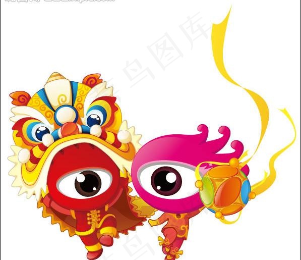 小新小浪图片ai矢量模版下载