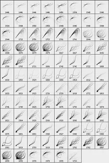 高清晰装饰线条高光PS笔刷