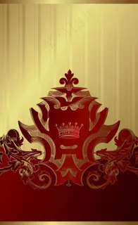 矢量素材金色花纹样式背景