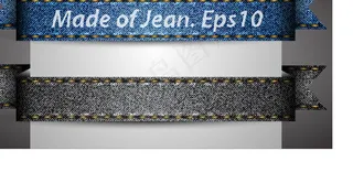 牛仔纹理贴05矢量