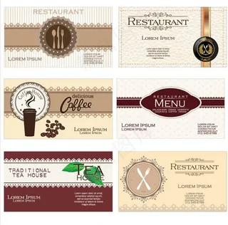 西餐厅名片卡片图片