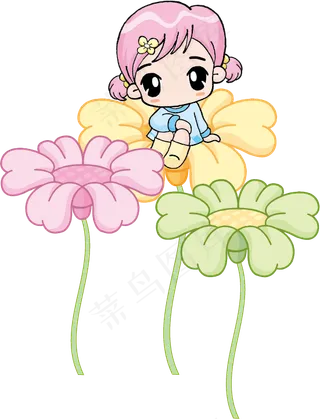 卡通自行车骑车png免扣素材