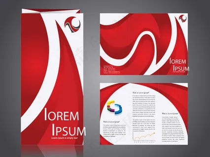 专业的商业目录模板或公司3倍的宣传...