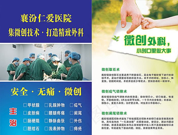 外科展板图片cdr矢量模版下载