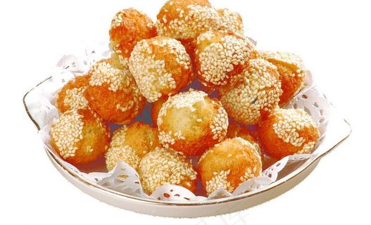 香酥芝麻球图片