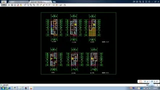6种连排别墅cad平面户型方案图纸