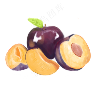 矢量手绘李子素材矢量手绘李子素材