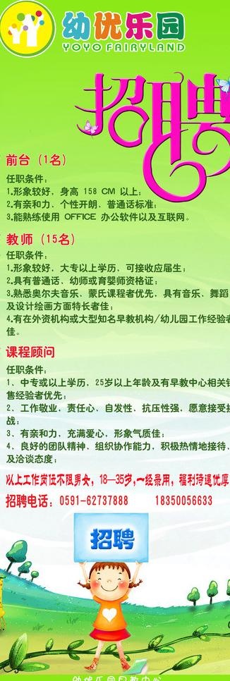 招聘展架图片(2362X6299(DPI:100))psd模版下载