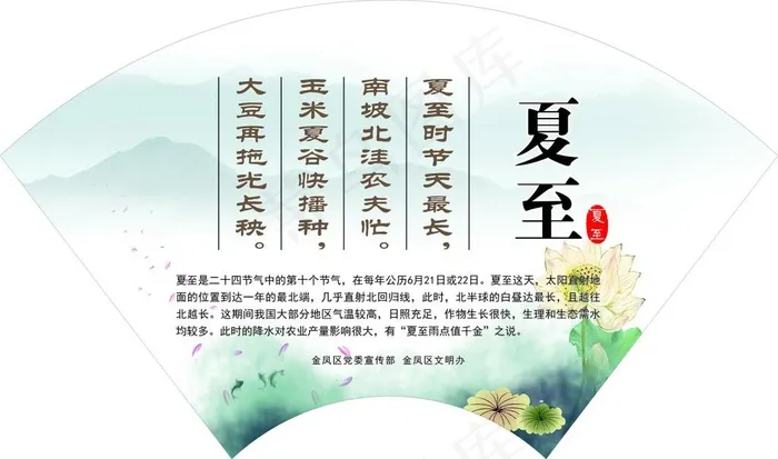 扇形二十四气节(297X210)cdr矢量模版下载